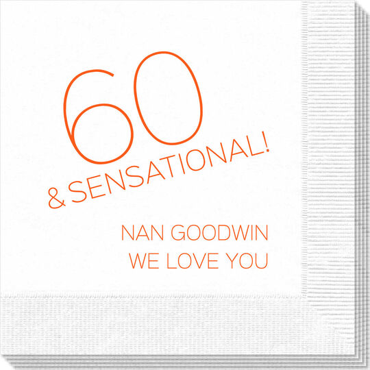60 and Sensational Napkins
